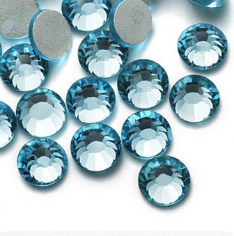 1440pcs Crystal Flatback Rhinestones - Aqua Blue (Aquamarine 202) SS12 (3.0mm) No Hotfix